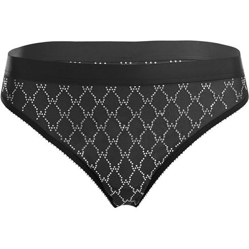 Wolford - Sheer Logo Sparkle Thong