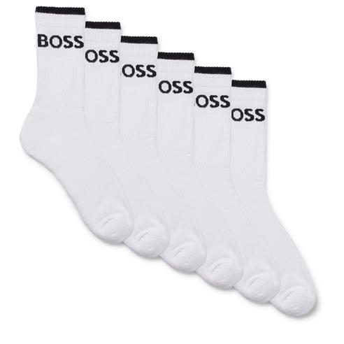 Boss - Mens BOSS Bodywear Stripe Crew Socks with Logo Detail