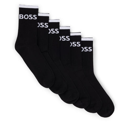 Boss - Mens BOSS Bodywear Stripe Crew Socks with Logo Detail