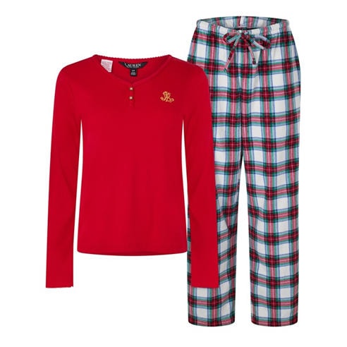 Lauren by Ralph Lauren - LRL Fl LS T PJ Set Ld64