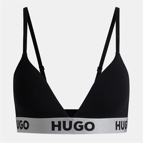 Hugo - Women's Sporty Logo Non Wired Triangle Bralette