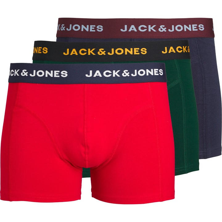 Jack And Jones Men's Multi James 3-Pack Boxer Trunk 2XL