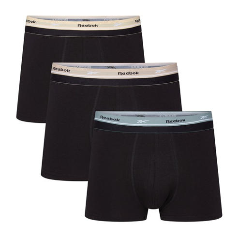 Reebok - Mens 3 pack Trunks Farr
