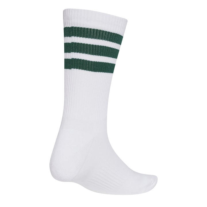 Adidas Unisex White 3-Pack Crew Socks Adults Size 8.5