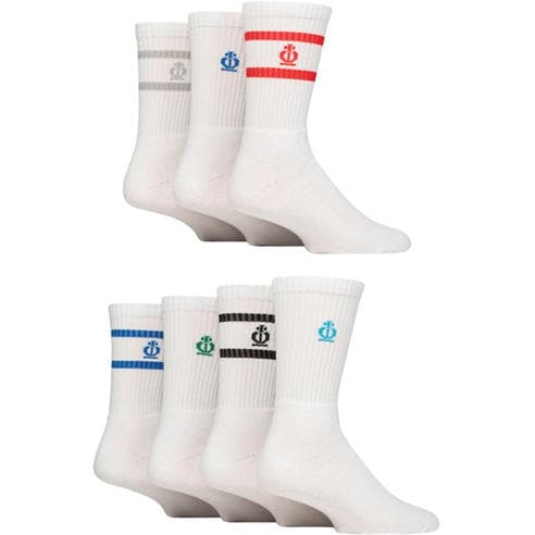 Jeff Banks - Men's 7 Pack Sport Crew Socks