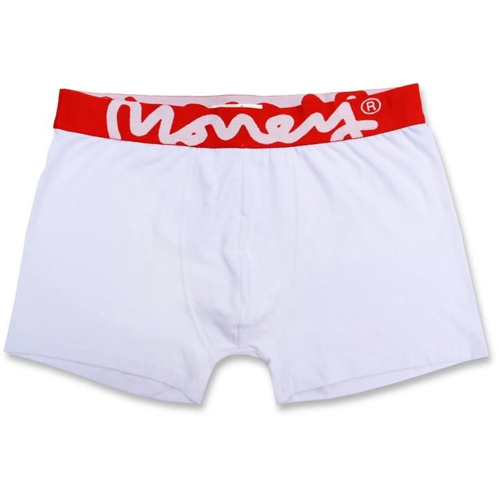 Triple White - Money - Chop White/Red 3Pk Trunks