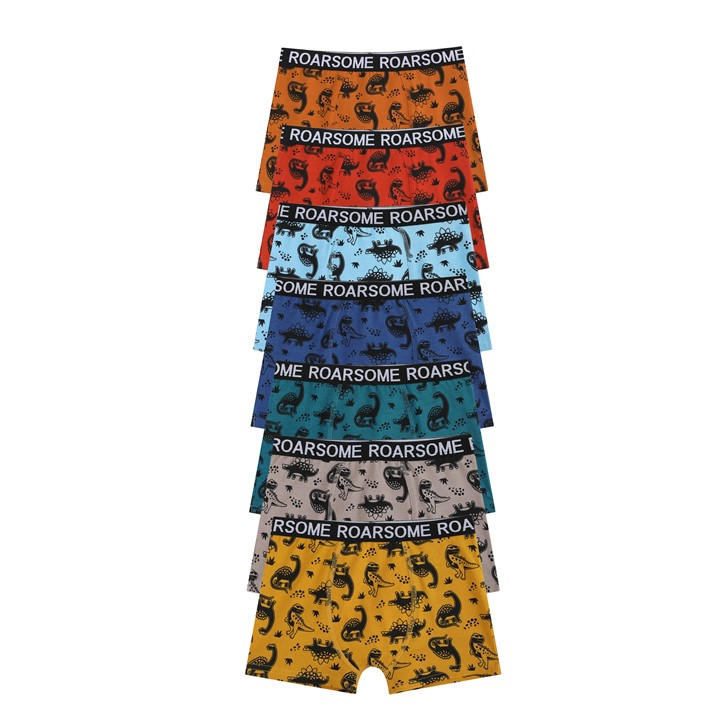 MULTI - Studio - Younger Boys Roarsome 7 Pack Trunks