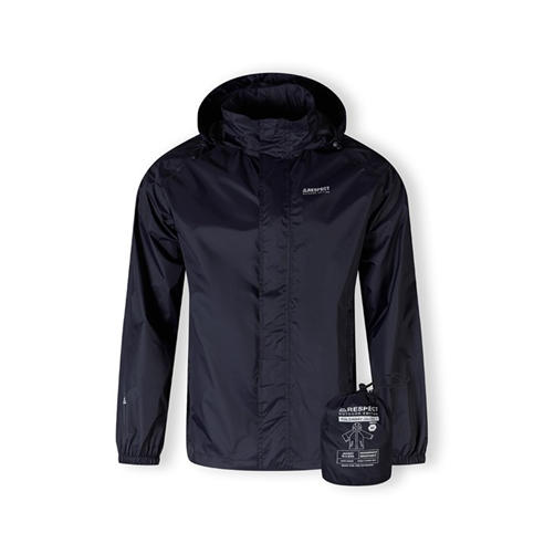 Minoti - Men packaway waterproof jacket with zip pockets navy