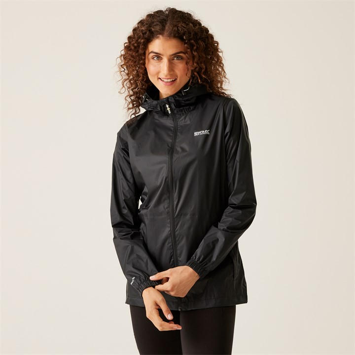 Regatta Womens Pack It Iii Waterproof Jack In Black