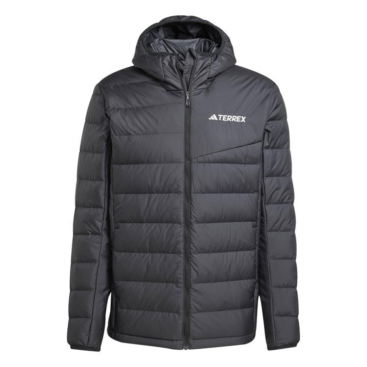 Adidas Men's Black Terrex Multi Light Down Climawarm Hooded Jacket 2XL