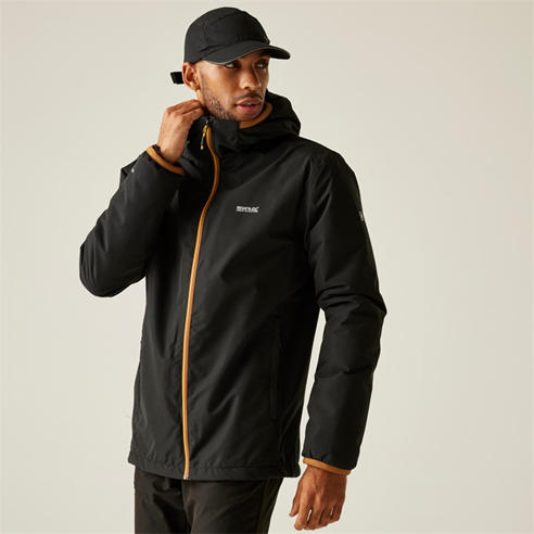 Regatta - Men's Caspen Isotex 10000 Breathable Waterproof Long Sleeve Full Zip Waterproof Jacket