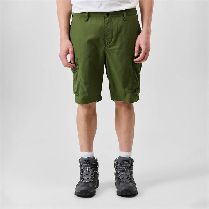 Navy - Jack Wolfskin - Men's Kalahari Fleece Jogger Shorts