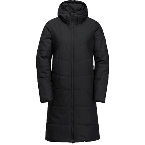 Jack Wolfskin - Women's Deutzer Water and Wind Resistant Knee Length Hooded Insulated Puffer Jacket