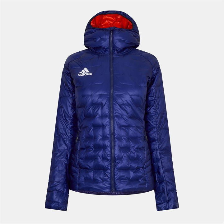 Adidas Women's Blue Icesky Hood 2XS
