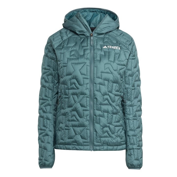 ADIDAS ORIGINALS TERREX XPERIOR PRIMALOFT LOOSE FILL INSULATED HOODED JACKET WOMEN