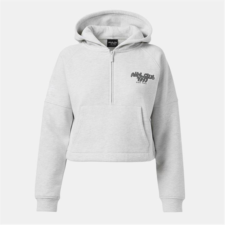 USA PRO OVERSIZED HALF ZIP FLEECE TOP