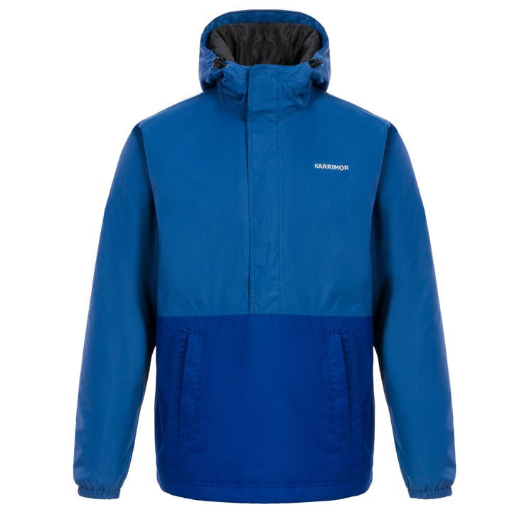 Karrimor Men's Blue Half Zipper Woven Padding Jacket Small