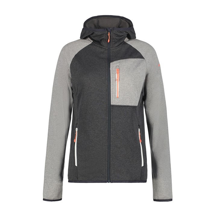 Icepeak Banks Hooded Fleece Top Womens In Grey