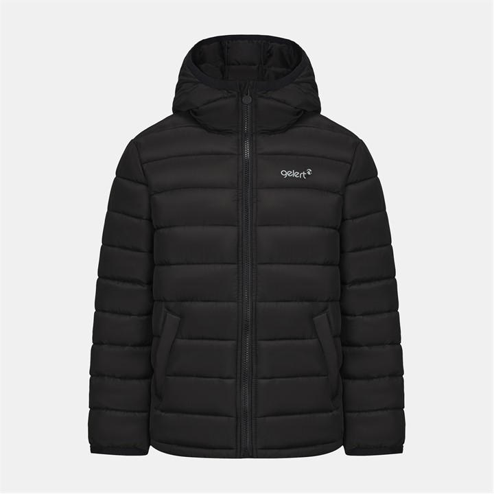 Gelert Boys Black Baffle Insulated Jacket Juniors