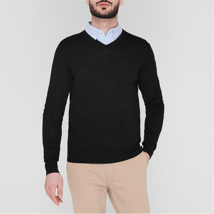 Howick Howick Merino V Neck Jumper Jumpers House of Fraser