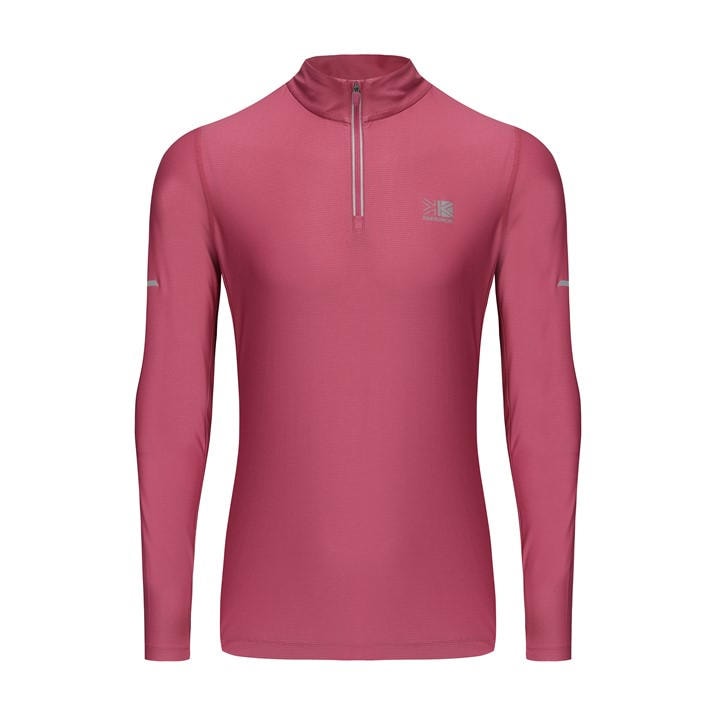 Karrimor Women's Pink Longsleeve Quarter Zip Top Size 12