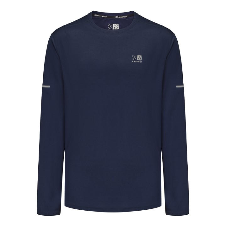 Karrimor Men's Blue Long Sleeve Run T Shirt 2XL