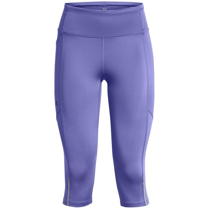 Under Armour Women's Purple Armour Ua Launch Capris Capri Size 12