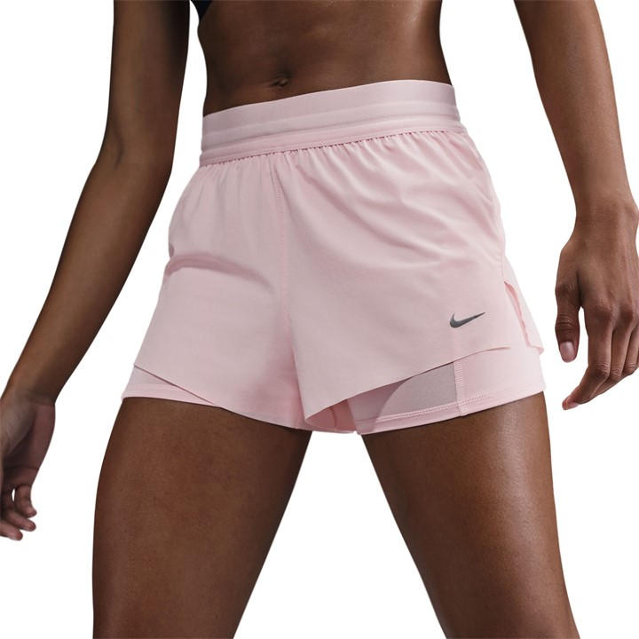 NIKE DRI-FIT SWIFT WOMENS MID-RISE 3 2-IN-1 SHORTS