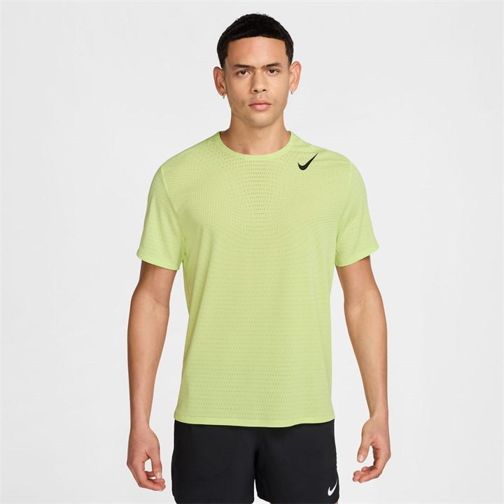 Nike Aeroswift Short Sleeve Top Mens In Yellow