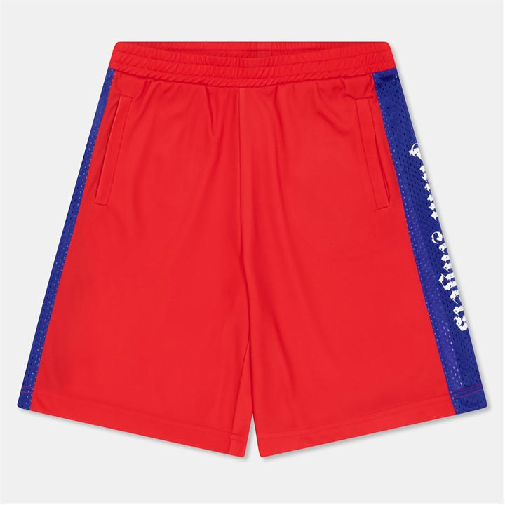Palm Angels Unisex Kids Red ' Fleece Jogger Shorts