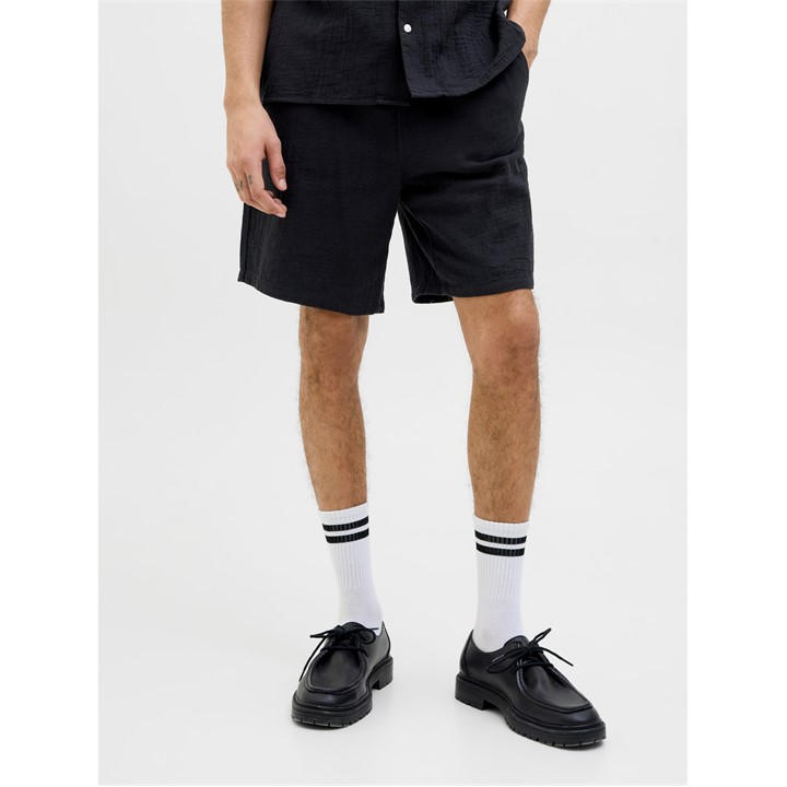 Jack And Jones Men's Black Patras Jogger Shorts Medium