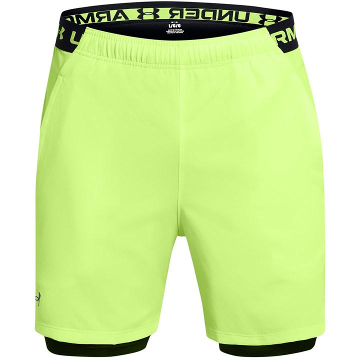 Under Armour Men's Green Vanish 2-In-1 Shorts 2XL