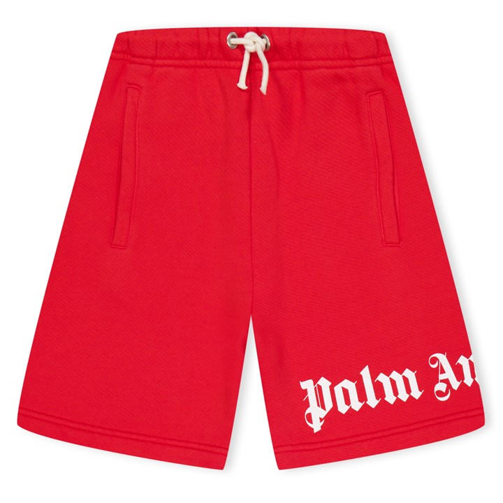 Palm Angels Red Overlogo Swim Shorts main image 0