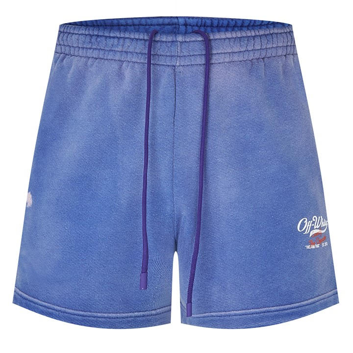 OFF-WHITE MEN'S WAVE SWEATSHORTS, WAVE DESIGN