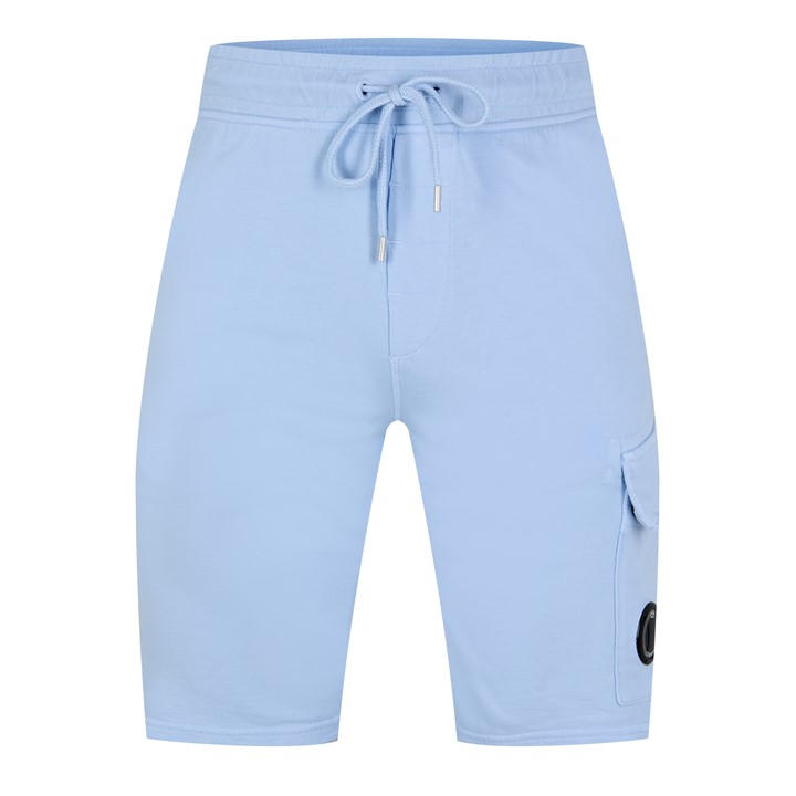 Cp Company Men's Blue Micro Lens Fleece Shorts 2XL