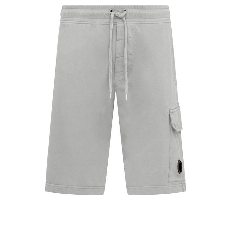CP COMPANY Micro Lens Fleece Shorts - Grey