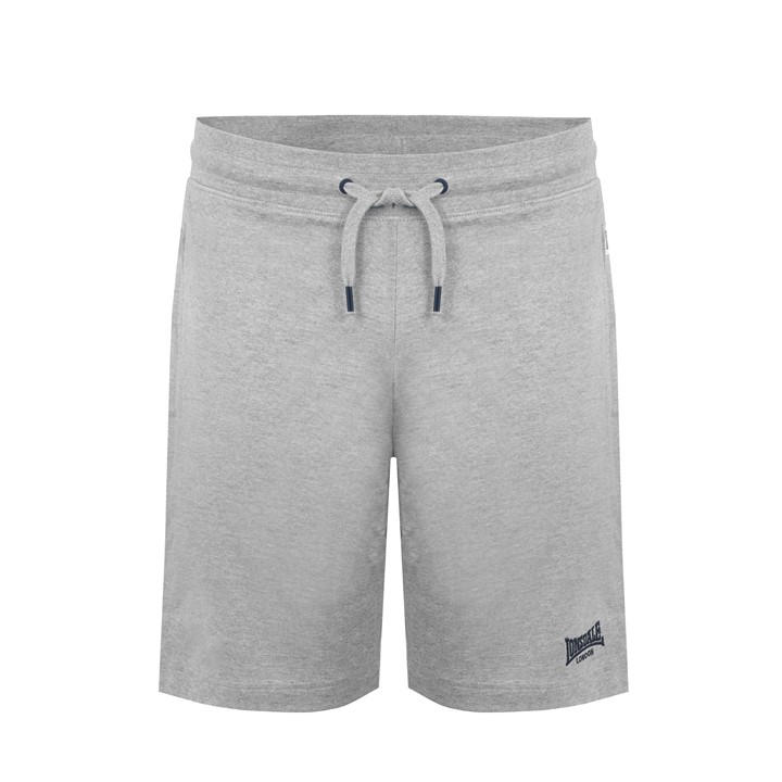 Lonsdale Men's Grey Jersey Lounge Shorts Small