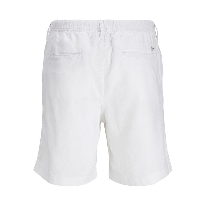 White - Jack and Jones - Linen Shorts Mens