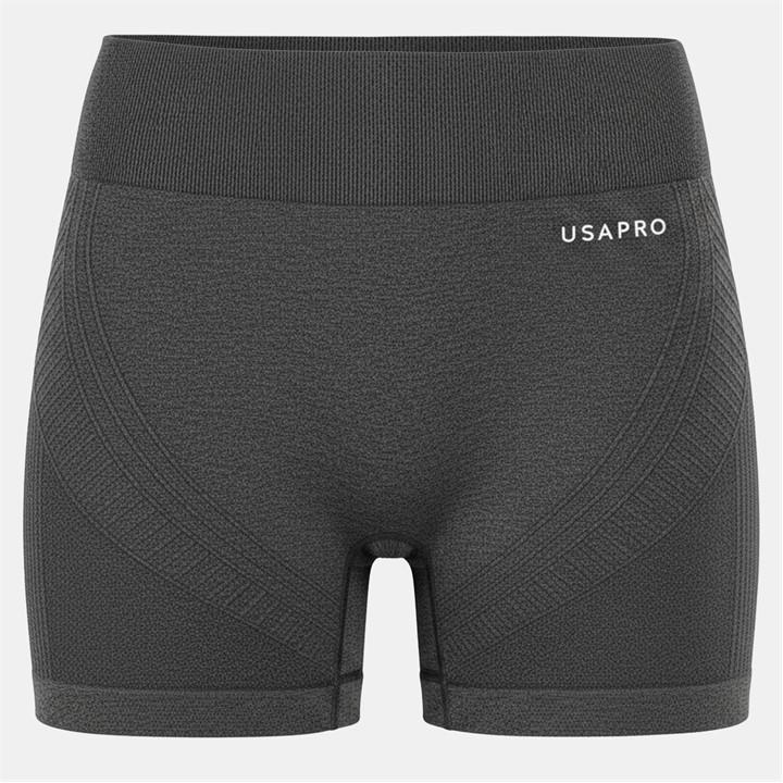 Usa Pro Girls Grey Seamless Short Size 11
