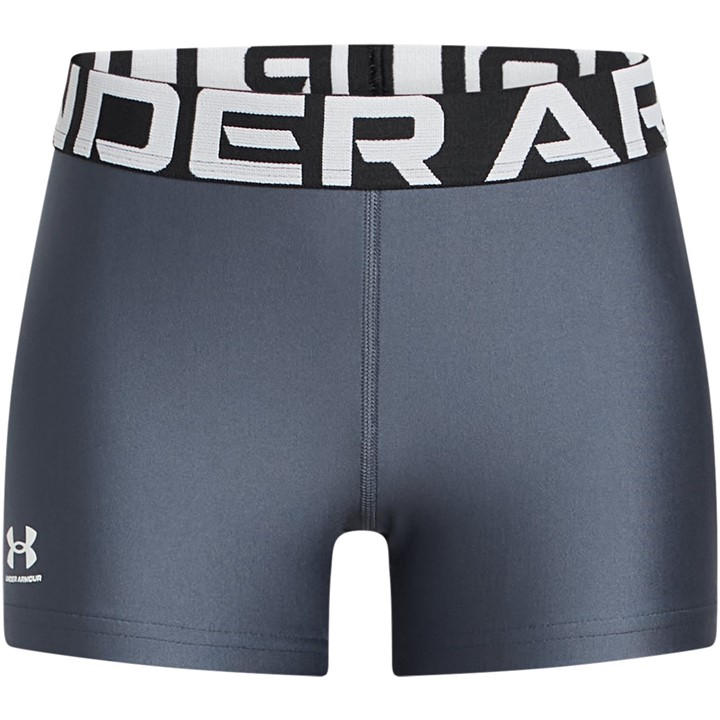 Under Armour Girls Grey Heatgear Shorts Juniors Large