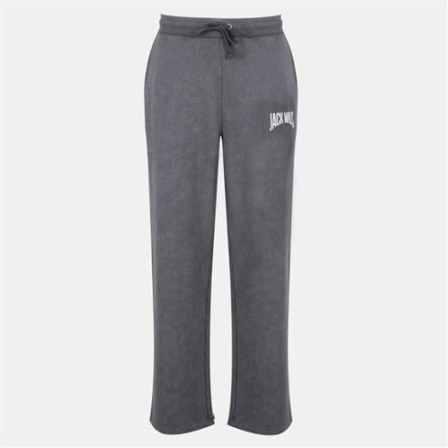Jack Wills - Men's Graphic Cotton Open Hem Fleece Joggers