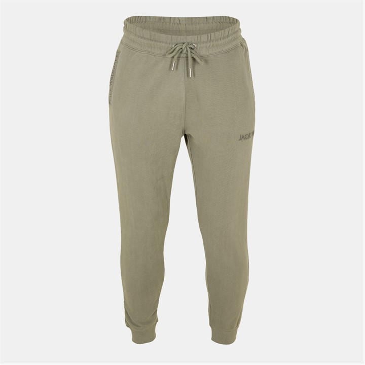 Jack Wills Men's Green Jacquard Logo Joggers