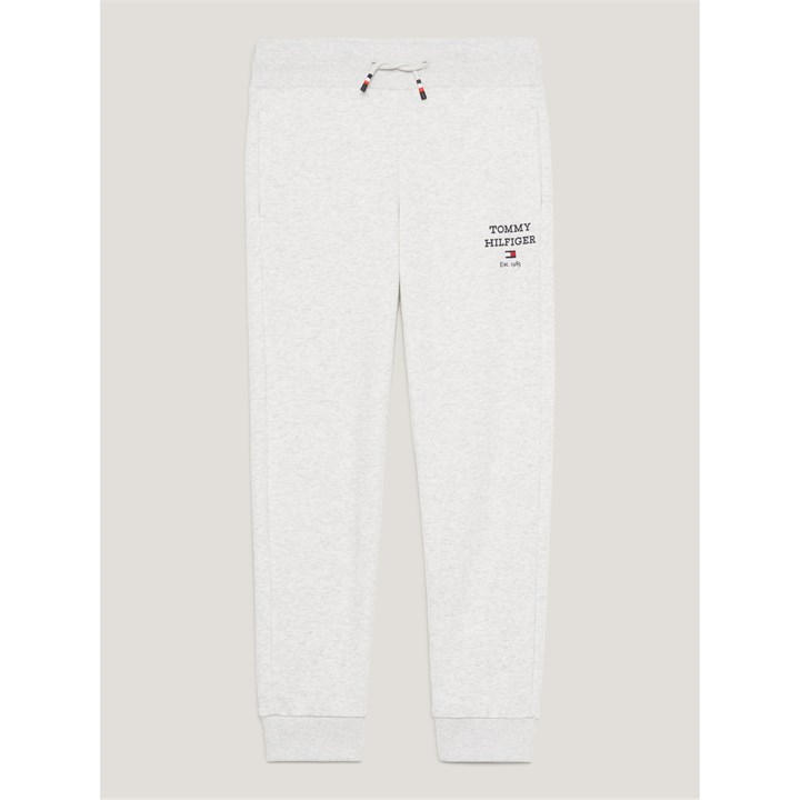 Tommy Hilfiger Unisex Kids Grey Logo Drawstring Joggers Juniors