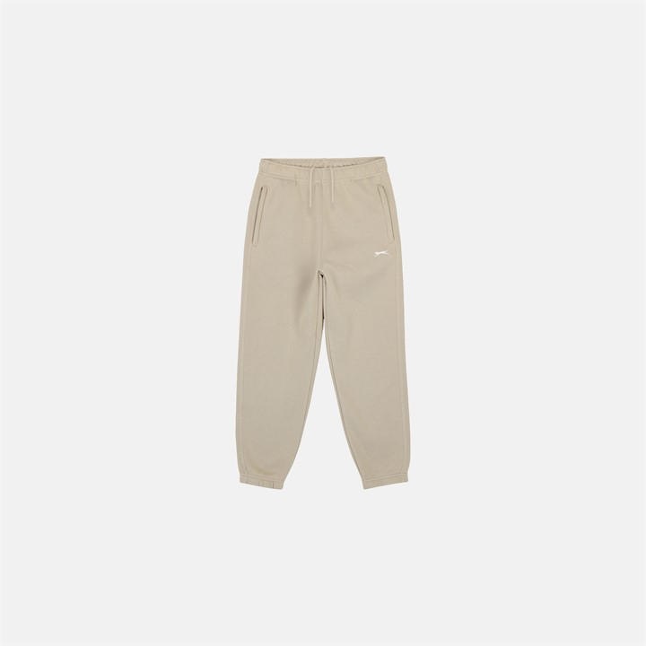 Slazenger Boys Beige Hem Fleece Pants Junior Size 7