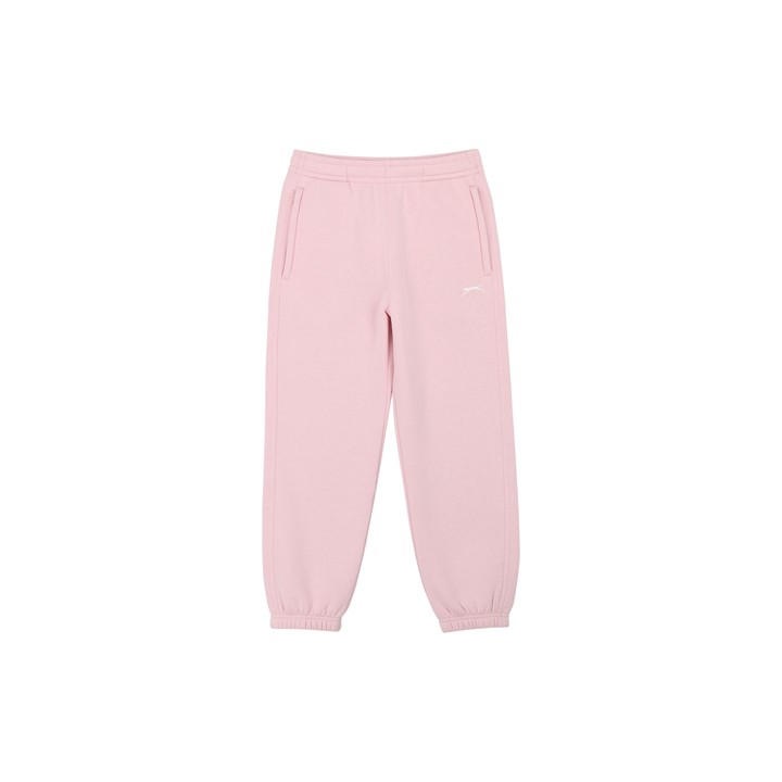 Slazenger Boys Pink Hem Fleece Pants Junior Size 11