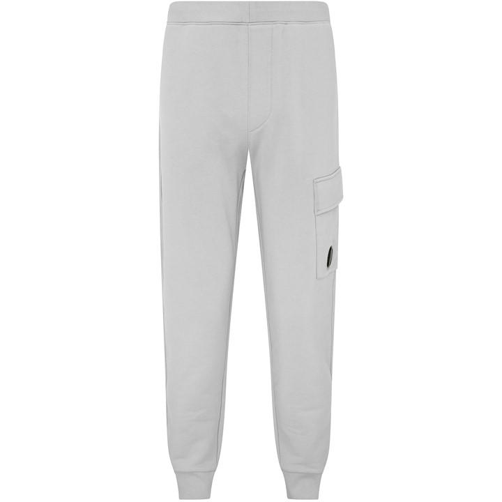 Cp Company Mens Grey Lens Jogging Bottoms - Small