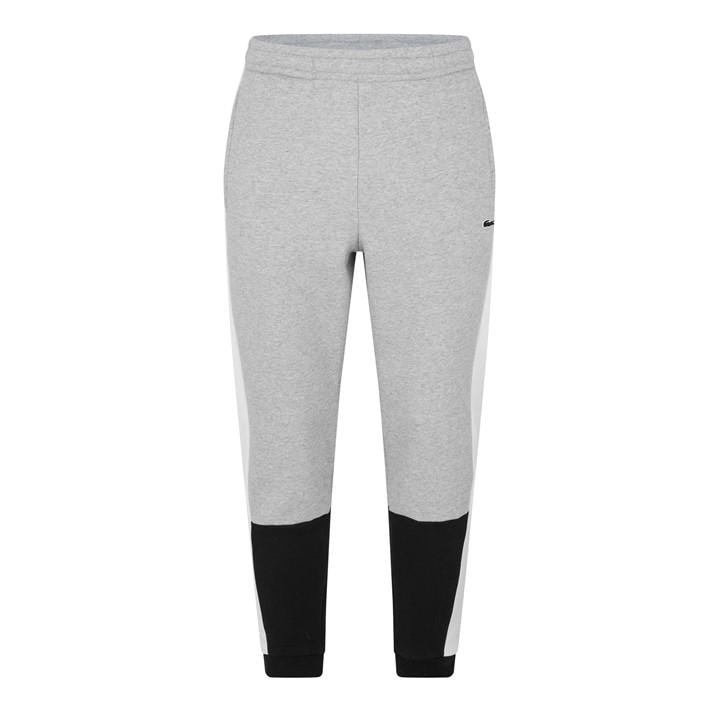 Lacoste Colorblock Sweatpants - Xxs In Grey
