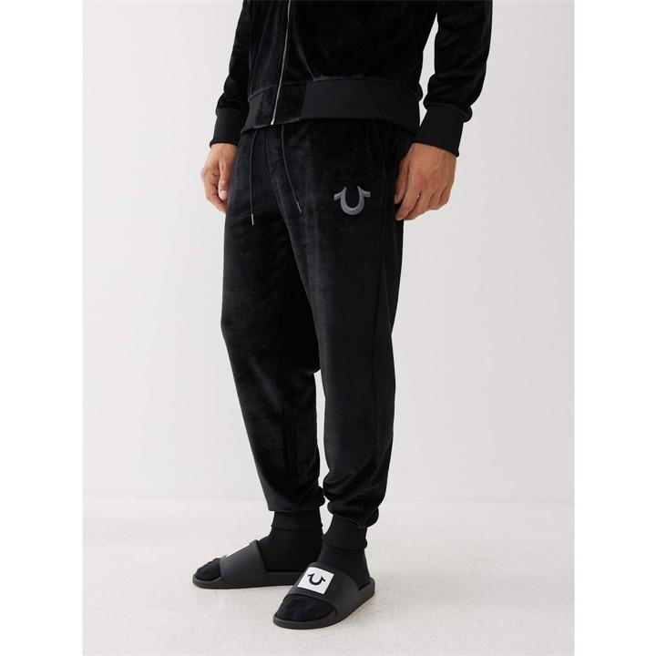TRUE RELIGION VELOUR JOGGING BOTTOMS MENS