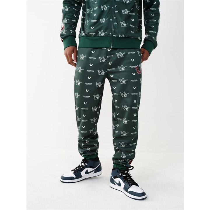 TRUE RELIGION MONOGRAM JOGGING BOTTOMS MENS