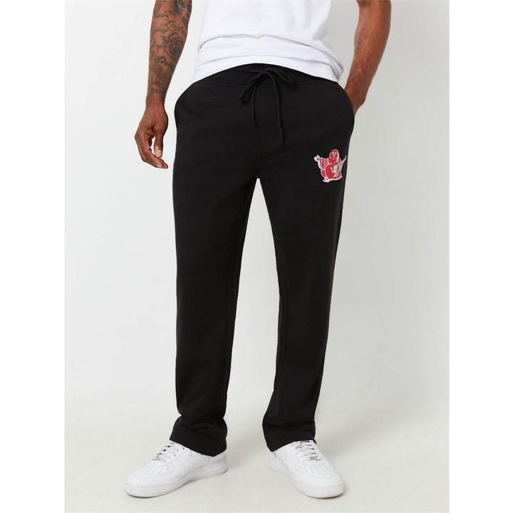 TRUE RELIGION ADIANT BUDDHA STRAIGHT LEG JOGGING BOTTOMS MENS